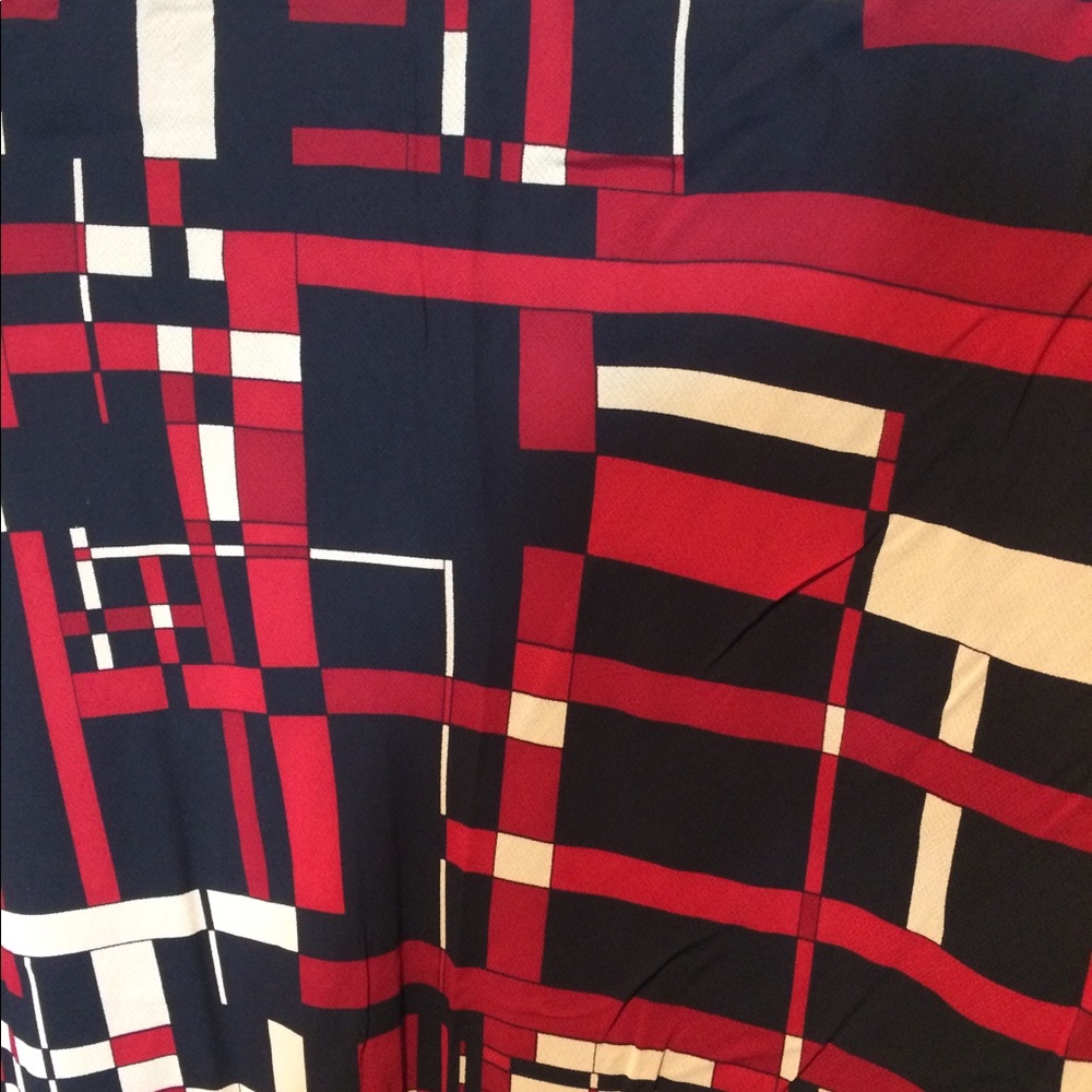 Geometric Color Block Skirt - Picture 4 of 6